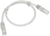 LINK Câble réseau Catégorie, 6 A, Non blindé UTP AWG24, Couleur Gris halogène, 0,5 m