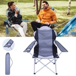 Portable Folding Camping Chair Storage Bag Fishing Lightweight Seat Cup Holder