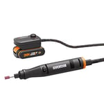 Worx MakerX 20V Rotary Engraving Tool Kit - Cordless, with Brushless Motor, Home Improvement Power Tool, Includes Hub, Battery and Charger for Cutting, Engraving, Dremel, and Crafting