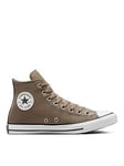 Converse Mens Seasonal Color - Leather Chuck Taylor All Star Trainers - Beige, Beige, Size 10, Men