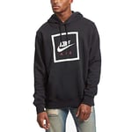 Nike M Nsw Po Hoodie Air 5 Sweatshirt - Black/(White), Small