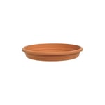 399 - Assiette en pot, petit garden, terre cuite, 14 cm.