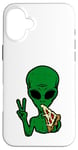 Coque pour iPhone 16 Plus Alien Loving Pizza, ET, vaisseau spatial, zone 51, OVNI, UAP, DRONE