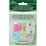 clover Quick Locking Stitch Marker Set, Multi-Colour, 7.5 x 7.5 x 2.5 cm, 36 count (Pack of 1)