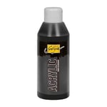 KREUL 84226 - Solo Goya Acrylic Peinture acrylique Noir Flacon de 250 ml Peinture à base d’eau crémeuse, polyvalente, opaque et résistante à l’eau Qualité étude Séchage rapide avec un aspect mat