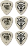 James Hetfield Custom Guitar Picks Dunlop White Fang 1.14 mm X 6,  PH122P1.14