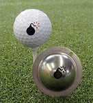 Tin-Cup Unisex Adult Bombs Away Golf Ball Marker - Steel, One Size