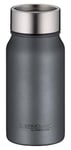 THERMOcafé by THERMOS TC DRINKING MUG Gobelet isotherme, en acier inoxydable, gris mat, 0,35 l, anti-fuite, 8 heures de chaud pendant 16 heures pour le froid, passe au lave-vaisselle, sans BPA