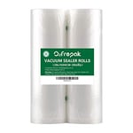 O2frepak 2 Rouleau 28x1500cm Rouleau Sacs Pour Machine Sous Vide Alimentaire,sans BPA et LFGB Sac de Congelation Sous Vide,Compatible Avec n'importe Quelle Scelleuse Sous Vide (le total:3000cm)