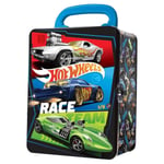 Hot Wheels Tin 1:64 Scale Cars Storage Case Fits up to 18 Die-Cast Cars Toy New