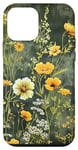 iPhone 12 mini Olive Green Boho Botanical Wildflowers Case