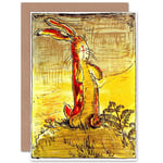 Williams Velveteen Rabbit Nicholson Cover Blank Greeting Card With Envelope