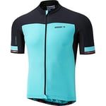 Madison Roadrace Premio T-Shirt à Manches Courtes pour Homme Jersey, Bleu Curaco/Noir, S