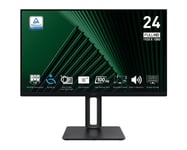 Msi Pro Mp245pg 60Cm 23,8" Fhd Ips 4Ms 100Hz Pivot Svart - Platt Skärm (Tft/Lcd) - 23,8"