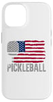 iPhone 14 Pickleball American Flag July 4 Independence Day Case