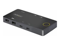 Startech.Com 2-Port Usb-C Kvm Switch, Single-4K 60Hz Hdmi Monitor, Dual-100W Power Delivery Pass-Through Ports, Bus Powered, Usb Type-C/Usb4/Thunderbolt 3/4 Compatible - Small Form Factor (C2-H46-Uc2-Pd-Kvm) - Omkopplare För Tangentbord/Video/Mus -