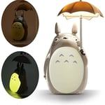 Totoro LED-nattlampa för barn, USB-laddningsbar läslampa