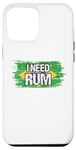 Coque pour iPhone 14 Pro Max I NEED RUM contient des traces d'alcool au Brésil