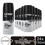 Lynx 72H Anti-Perspirant Deodorant Gold, Black or Jungle Fresh 150ml, 24 Pack