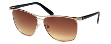 GUESS 'G Designer Sunglasses Series GGU1117-GLD in Gold Frame with Amber Gradien