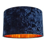 Modern Crushed Velvet Lamp Shade with Shiny Paper Inner