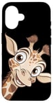 Coque pour iPhone 16 Girafe Mignonne tête de Girafe Animal Afrique Zoo