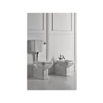 Bloc wc réservoir mi-haut complet en céramique blanc waldorf Cristina Ondyna WD4116