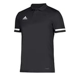 adidas Men's T19 M Polo Shirt, Black/White, 4XL