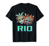 Rio Carnival Mask Rio de Janeiro Brazil Circus Costume T-Shirt