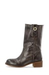 CA'SHOTT A/S Femme 61301487 Casvilma Pull on Mid Cut Bottines en Cuir ciré, café, 37 EU