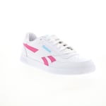 Reebok Court Advance Womens White Leather Lace Up Lifestyle Trainers Shoes