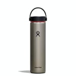 HYDRO FLASK - Lightweight Water Bottle 710 ml (24 oz) Trail Series - Vacuum Insulated Stainless Steel Reusable Water Bottle with Leakproof Flex Cap - Wide Mouth - BPA-Free - Slate