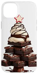 Coque pour iPhone 14 Plus Arbre de Noël Hot Fudge Brownie Sundae