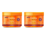 2x Cantu Shea Butter Coconut Curling Cream Defines, Moisturizes No Sulfate 340g