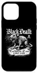 Coque pour iPhone 12 mini Black Death European Tour Plague Rat Histoire médiévale