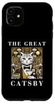 Coque pour iPhone 11 The Great Catsby, Funny Cat Design, Cat Lover, Film