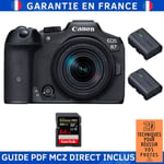 Canon EOS R7 + RF-S 18-150mm STM + 1 SanDisk 64GB Extreme PRO UHS-II SDXC 300 MB/s + 2 Canon LP-E6NH + Guide PDF MCZ DIRECT '20 TECHNIQUES POUR RÉUSSIR VOS PHOTOS