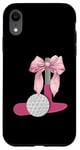 Coque pour iPhone XR Coquette Bow Mini Golf Golf Fête des Mères Mini Golf Maman