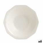 Assiette creuse Churchill Artic Céramique Blanc Vaisselle [6 Unités] [ø 21,5