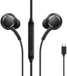 USB C Earphones, AMPLE Type C Earbuds Wired Digital HiFi Stereo in-Ear Bass Earbud USB C Headphones with Mic and Volume Control Compatible For Xiaomi Poco F3 / Mi 11 / Xiaomi Mi 10 / Xiaomi Mi 8