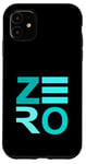 Coque pour iPhone 11 Turquoise Zeroed In! Graphisme couleur turquoise