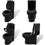 Toilette d'angle en céramique pour salle de bains noir - toilette - toilettes - Home & Living - Noir