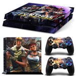 Kit De Autocollants Skin Decal Pour Console De Jeu Ps4 Fortnite, T1tn-Ps4-9015