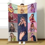 Taylor Swift The Eras Tour Filt Throw högupplöst Soft Warm Fluffy Filt för sovrum, flanell，soffa, festdekorationspresent D