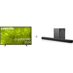 Samsung 75" DU7172 – 4K LED TV + HW-Q800D 5.1.2 Dolby Atmos Soundbar -tuotepaketti