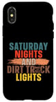 iPhone X/XS Dirt Track Racing Race Retro Vintage Saturday Nights And Case