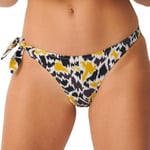 Sloggi Shore Fancy Guppy Bikini Brazilian Brief Svart/Gul Medium Dame