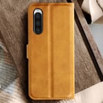 Wallet Case with Stand Function Prestifold Camel for Sony Xperia 10 V / 10 VI