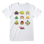 The Legend Of Zelda Wind Waker faces T-Shirt white