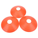 (Orange)10 Pcs Practical Mini Field Cone Discs Marker Soccer Football Sport GF